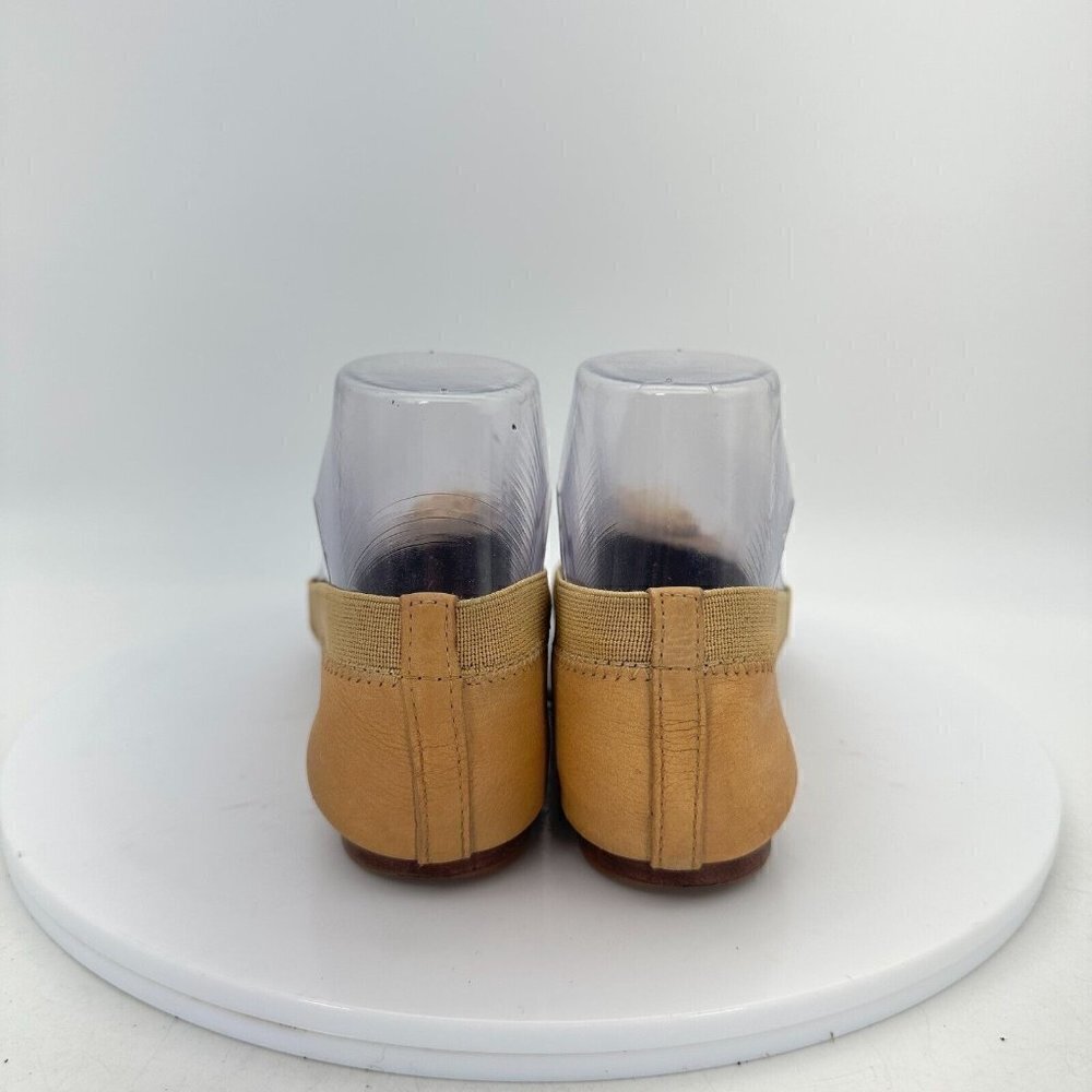 Tory Burch Caroline Women Size 5M Mustard Patent Leather Ballet Flat Shoes - Picture 6 of 14